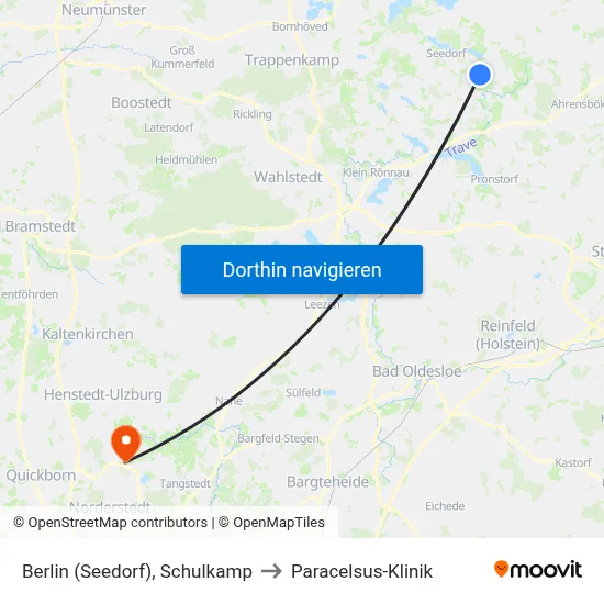 Berlin (Seedorf), Schulkamp to Paracelsus-Klinik map