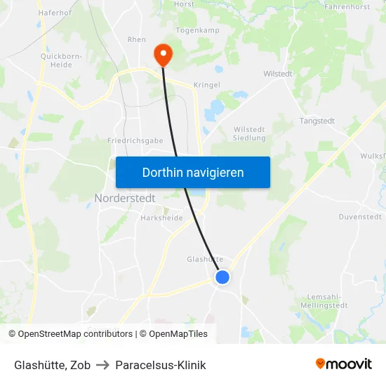 Glashütte, Zob to Paracelsus-Klinik map