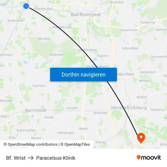 Bf. Wrist to Paracelsus-Klinik map