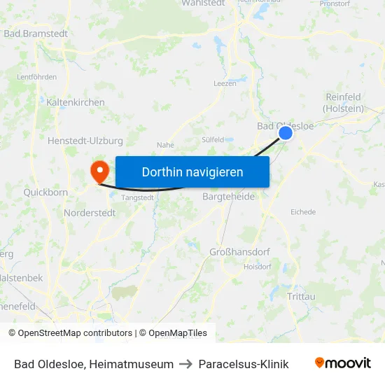 Bad Oldesloe, Heimatmuseum to Paracelsus-Klinik map