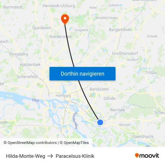 Hilda-Monte-Weg to Paracelsus-Klinik map