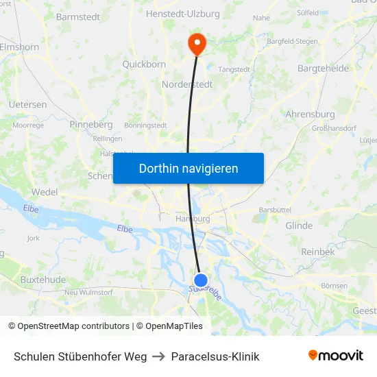 Schulen Stübenhofer Weg to Paracelsus-Klinik map