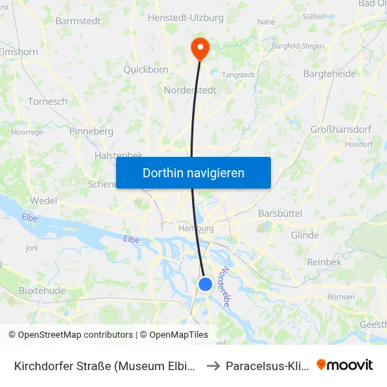 Kirchdorfer Straße (Museum Elbinsel) to Paracelsus-Klinik map