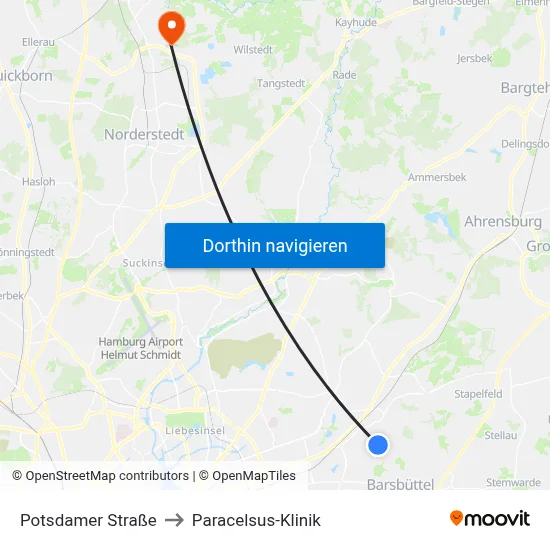 Potsdamer Straße to Paracelsus-Klinik map