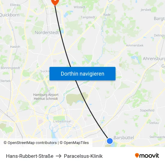 Hans-Rubbert-Straße to Paracelsus-Klinik map