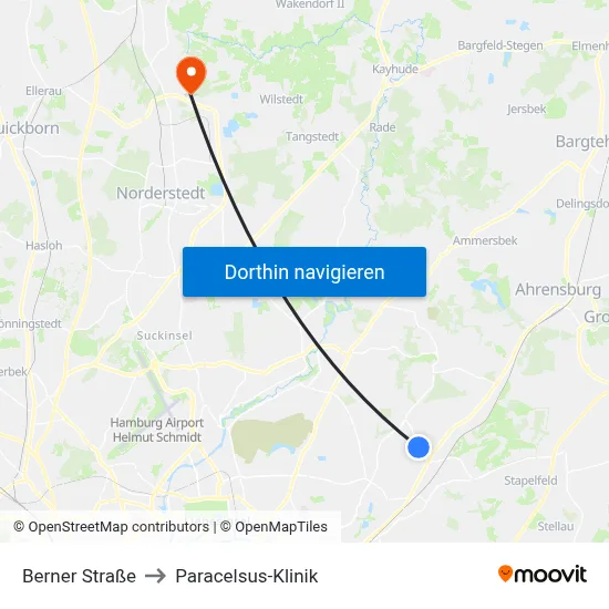 Berner Straße to Paracelsus-Klinik map