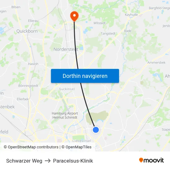 Schwarzer Weg to Paracelsus-Klinik map