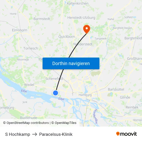 S Hochkamp to Paracelsus-Klinik map