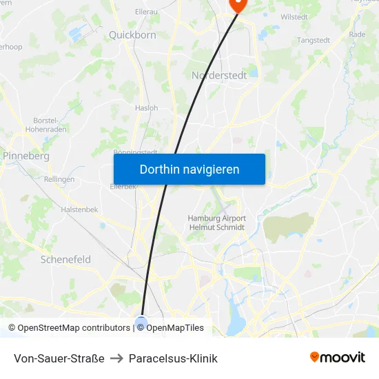 Von-Sauer-Straße to Paracelsus-Klinik map
