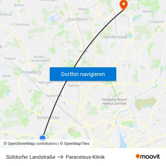 Sülldorfer Landstraße to Paracelsus-Klinik map