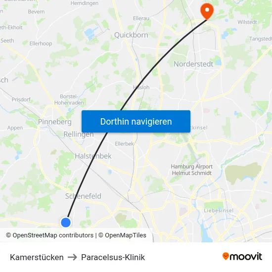 Kamerstücken to Paracelsus-Klinik map