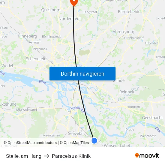 Stelle, am Hang to Paracelsus-Klinik map