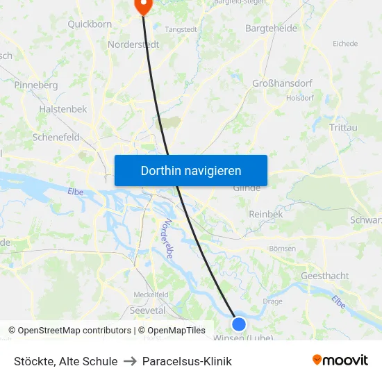 Stöckte, Alte Schule to Paracelsus-Klinik map