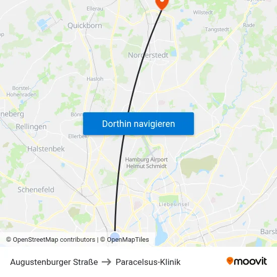 Augustenburger Straße to Paracelsus-Klinik map