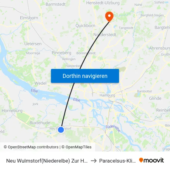 Neu Wulmstorf(Niederelbe) Zur Heide to Paracelsus-Klinik map