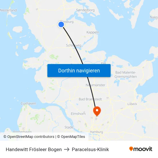 Handewitt Frösleer Bogen to Paracelsus-Klinik map