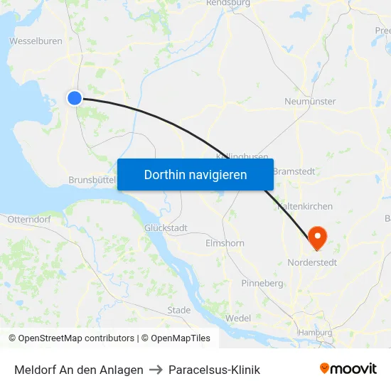 Meldorf An den Anlagen to Paracelsus-Klinik map