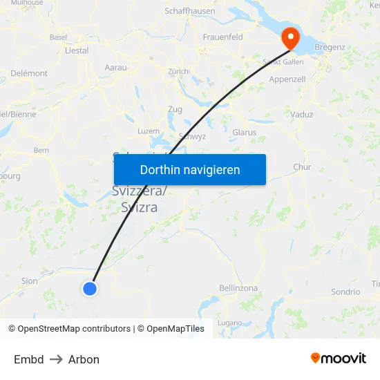 Embd to Arbon map