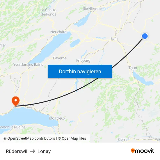 Rüderswil to Lonay map