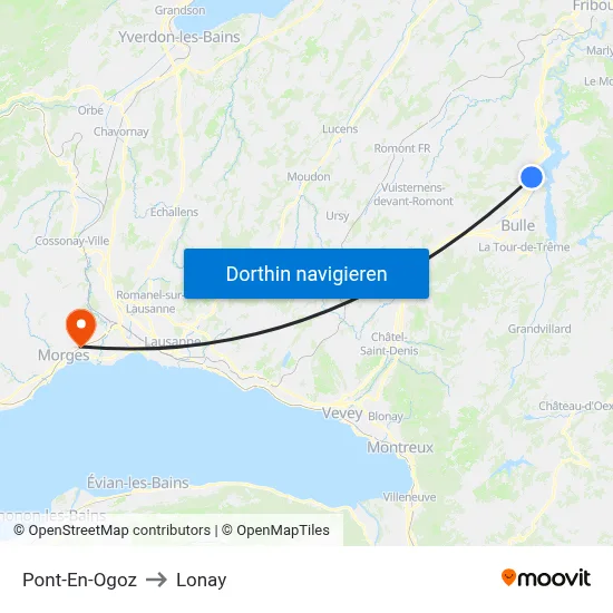 Pont-En-Ogoz to Lonay map