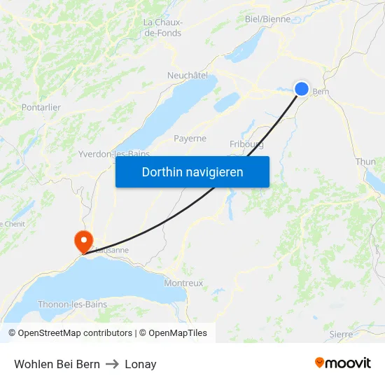 Wohlen Bei Bern to Lonay map