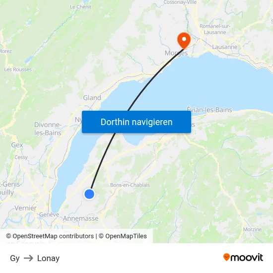 Gy to Lonay map