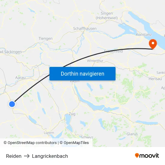 Reiden to Langrickenbach map