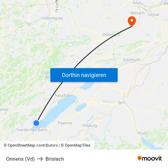 Onnens (Vd) to Brislach map
