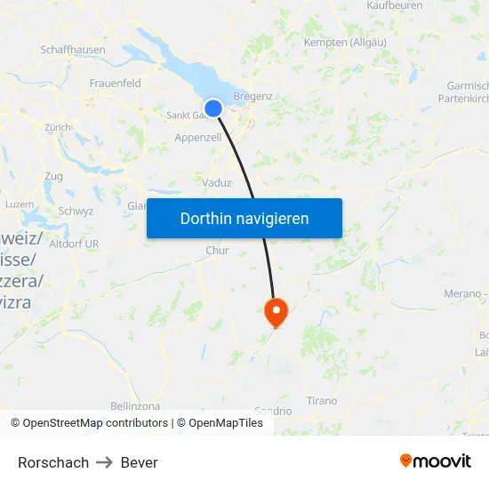 Rorschach to Bever map