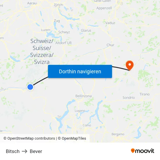 Bitsch to Bever map