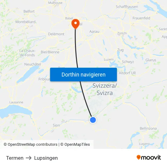 Termen to Lupsingen map