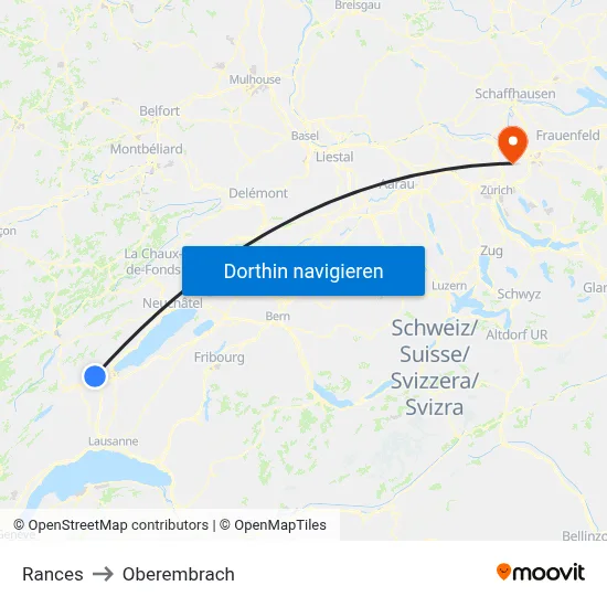 Rances to Oberembrach map