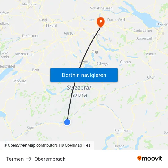 Termen to Oberembrach map