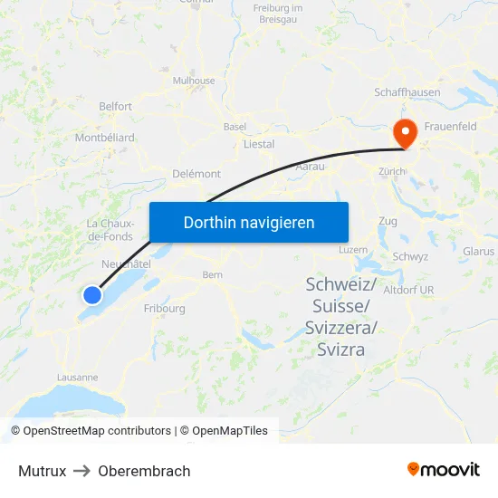 Mutrux to Oberembrach map