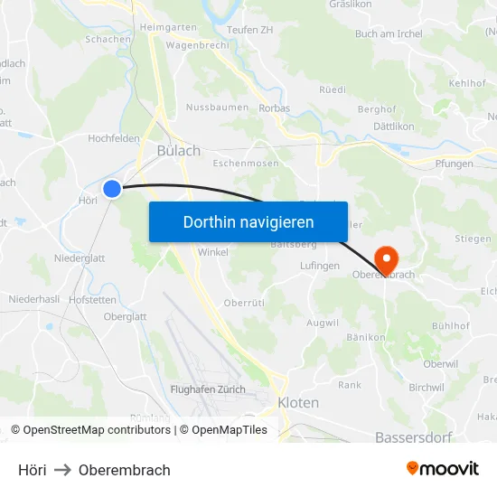 Höri to Oberembrach map