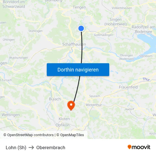 Lohn (Sh) to Oberembrach map