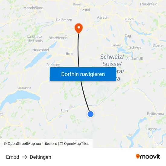 Embd to Deitingen map