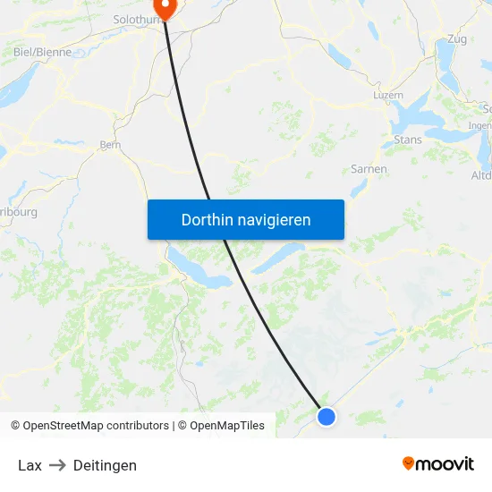 Lax to Deitingen map