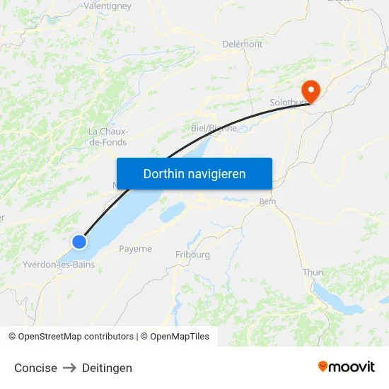Concise to Deitingen map