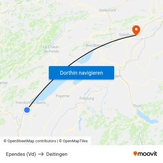 Ependes (Vd) to Deitingen map