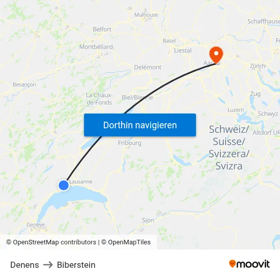 Denens to Biberstein map