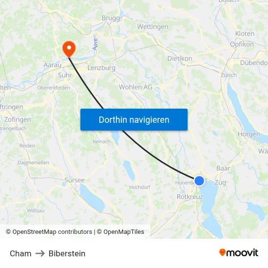 Cham to Biberstein map
