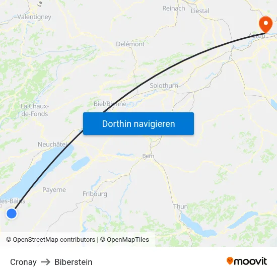 Cronay to Biberstein map