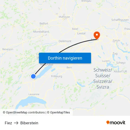 Fiez to Biberstein map