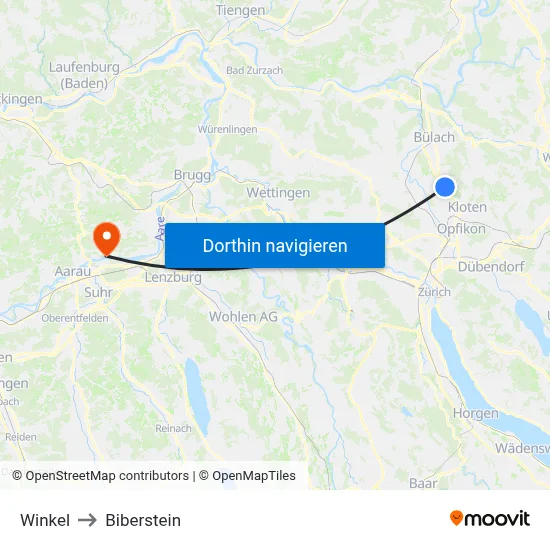 Winkel to Biberstein map