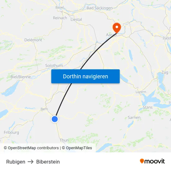 Rubigen to Biberstein map