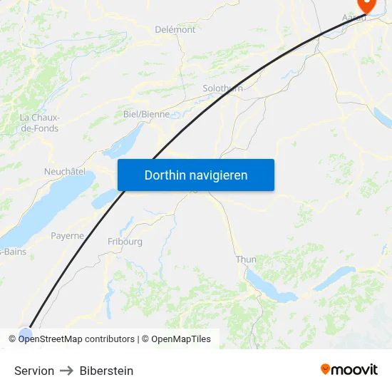 Servion to Biberstein map