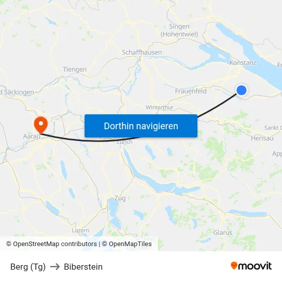 Berg (Tg) to Biberstein map