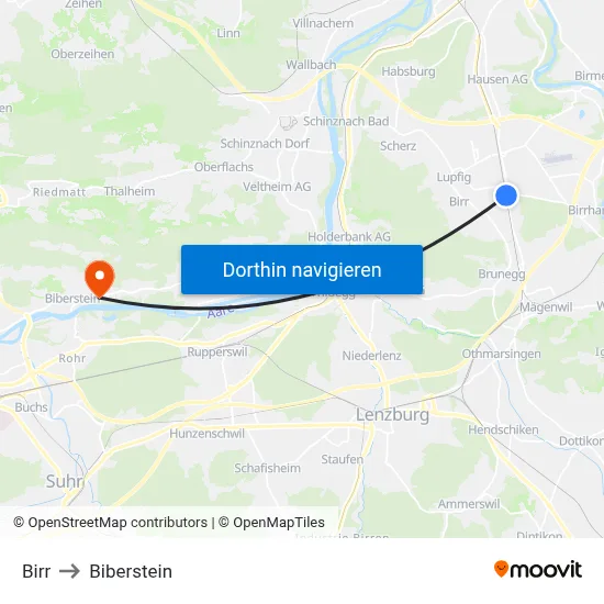 Birr to Biberstein map