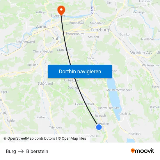 Burg to Biberstein map